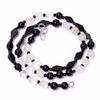 Natural Black Onyx Crystal Mix Shape Gemstone Smooth Beads Necklace 7-13 Mm 18" UB-8652