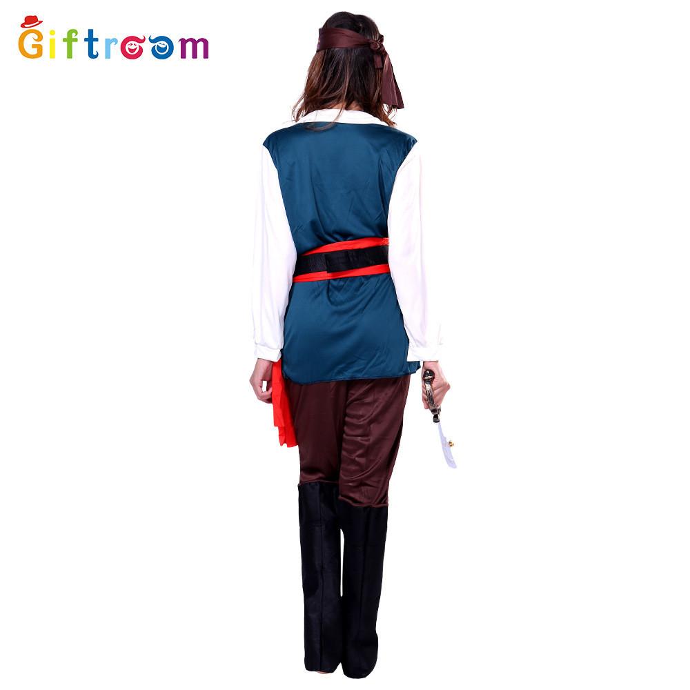 Halloween Stylish Pirate Queen Outfit For Women Crafted From Polyester Highquality