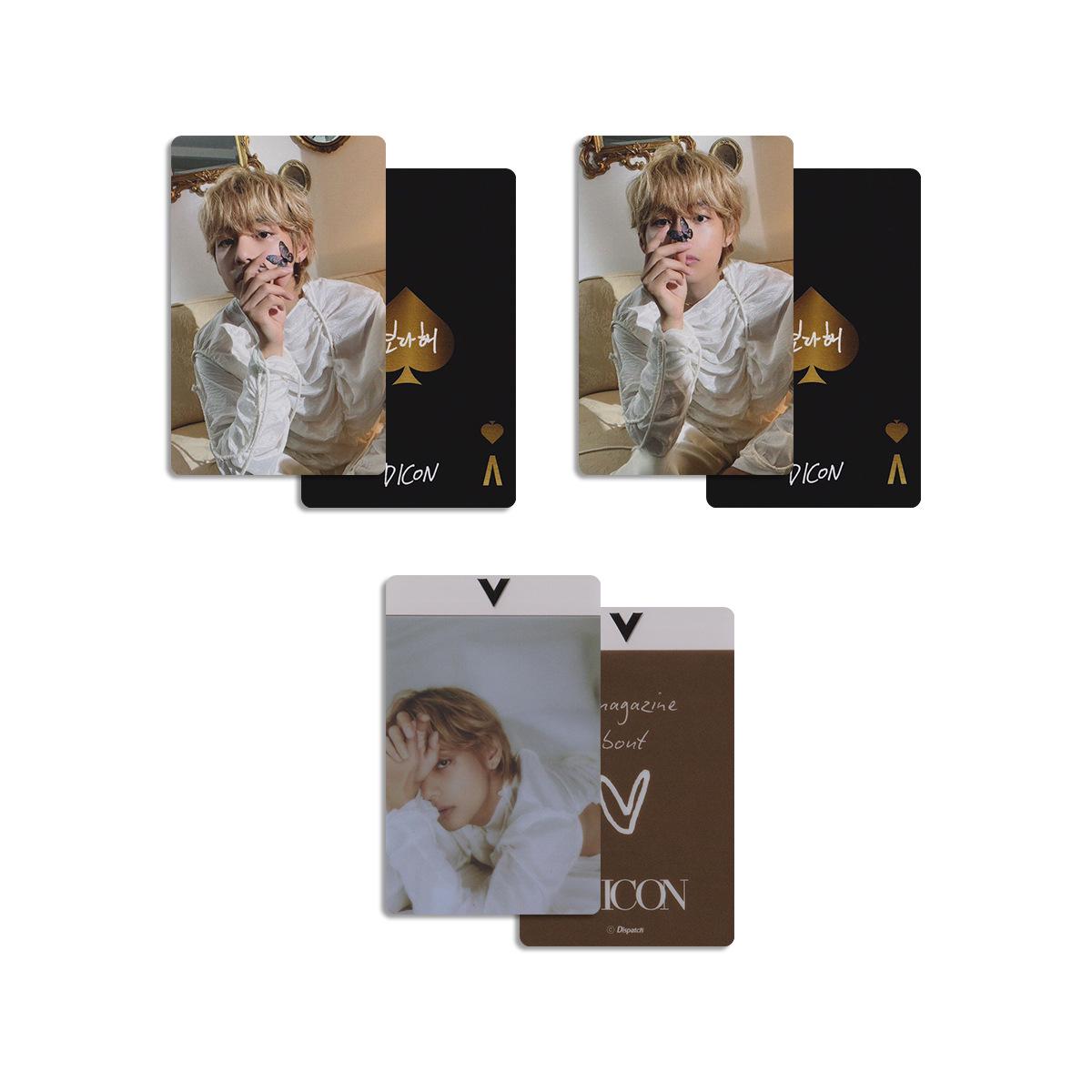 BTS V (Kim Taehyung) VICON DICON Issue 16 Magazine Photocards - D Society Random Cards