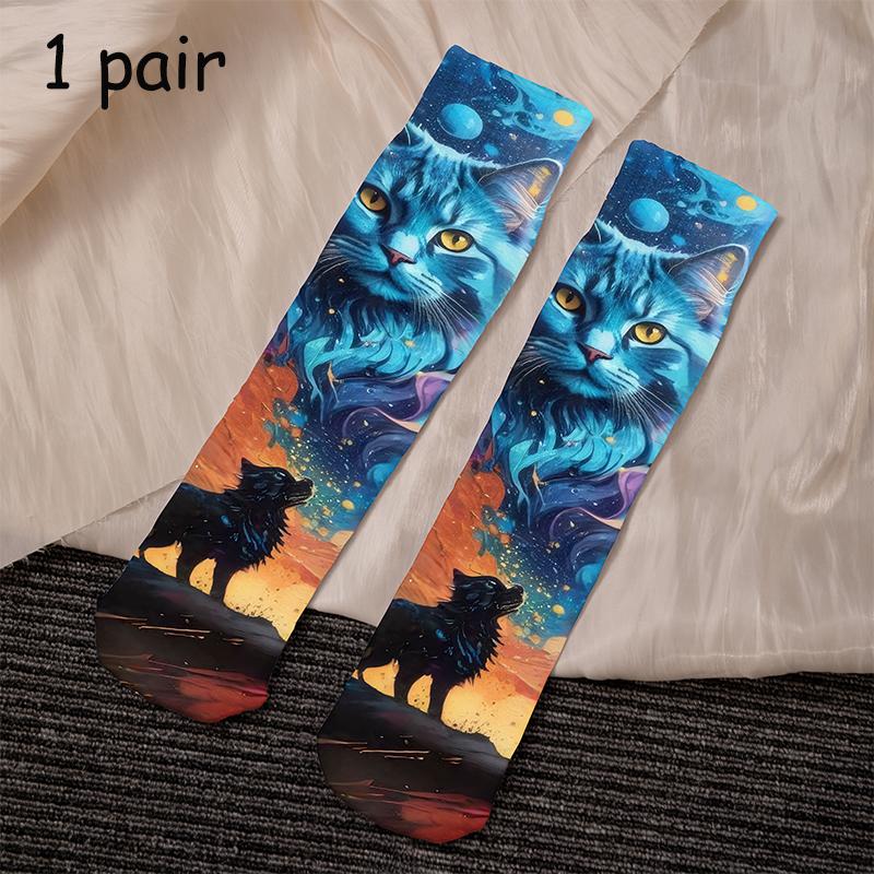 Funny Animal Socks Cat Dog Socks for Men Women Teens Christmas Gift Adult Women Men Teens Gag White Elephant Gifts