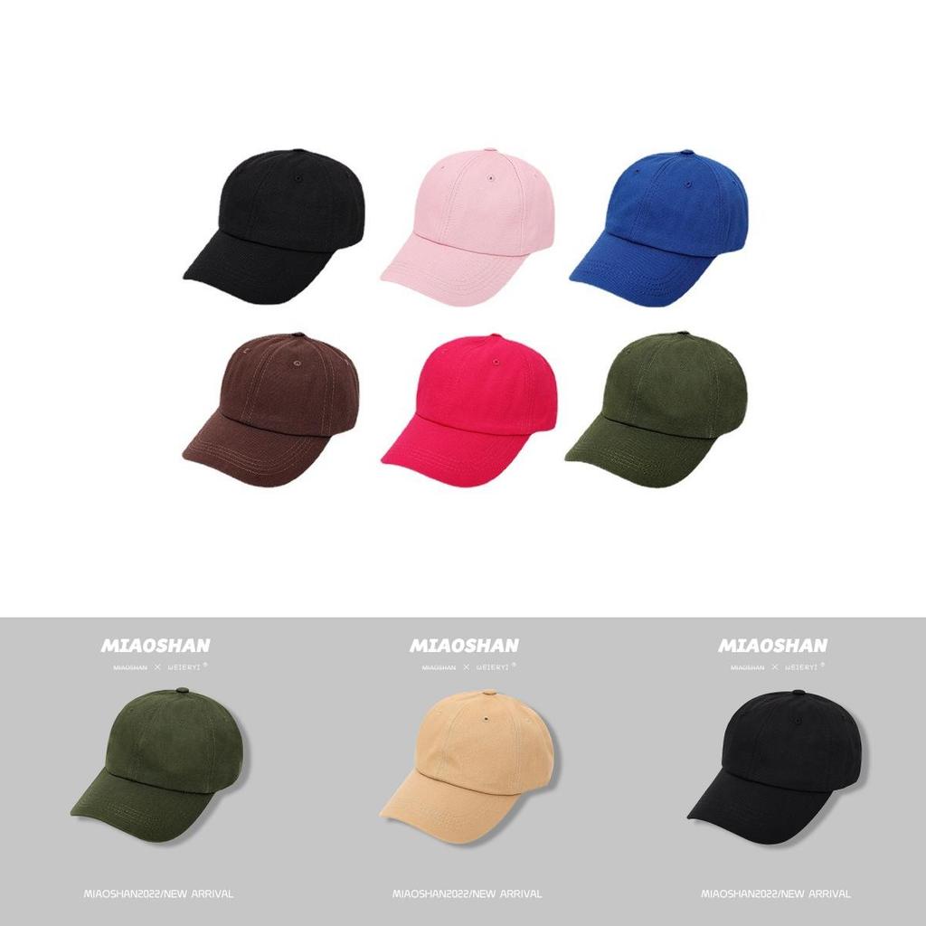 Stylish Summer Black Baseball Cap Women's Adjustable Sun Hat Unisex Versatile