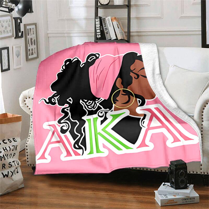 1pc Blanket AKA logo2 Print Design, Lightweight Blanket for Sofa, Bed- Soft &Warm, Gift for All Seasons like Christmas, Halloween