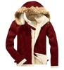 Men's Faux Leather Shearling Jacket - Warm Velvet Fur Overcoat