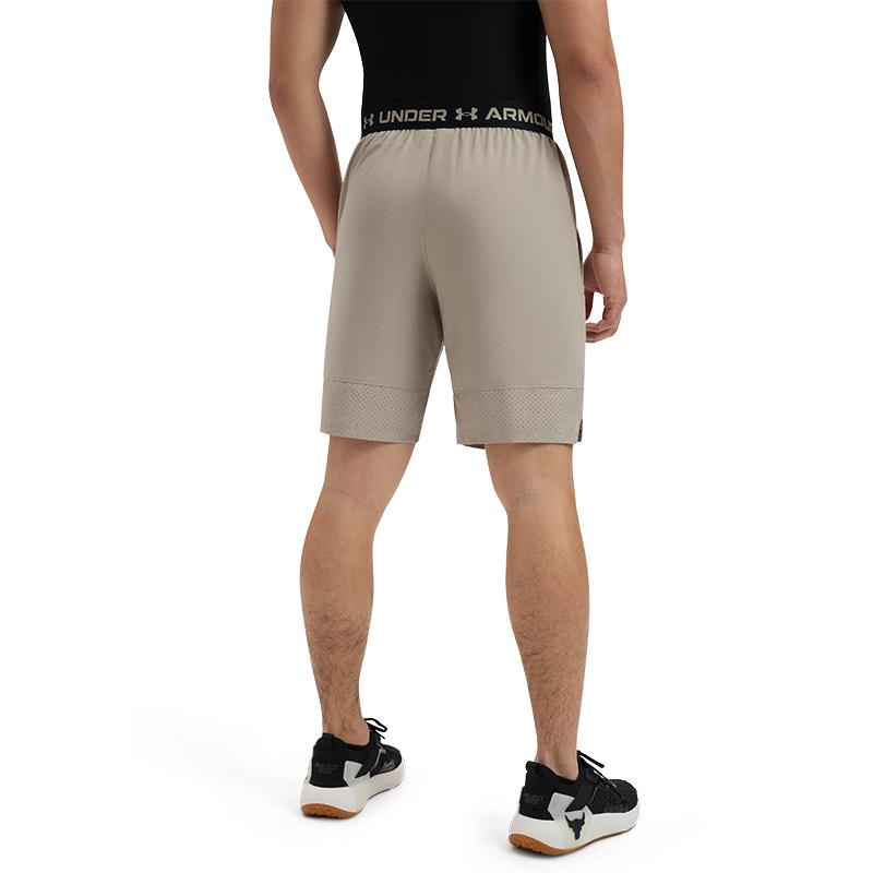 Under Armour UA Vanish Logo Breathable Quick-Dry Woven Casual Shorts Men shorts Khaki 1370382-203
