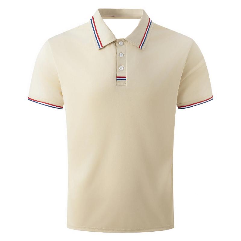 Summer 3D Digital Comfortable Men's Short Sleeve Quick Drying Casual Polo Shirts with Printing for Solid Color