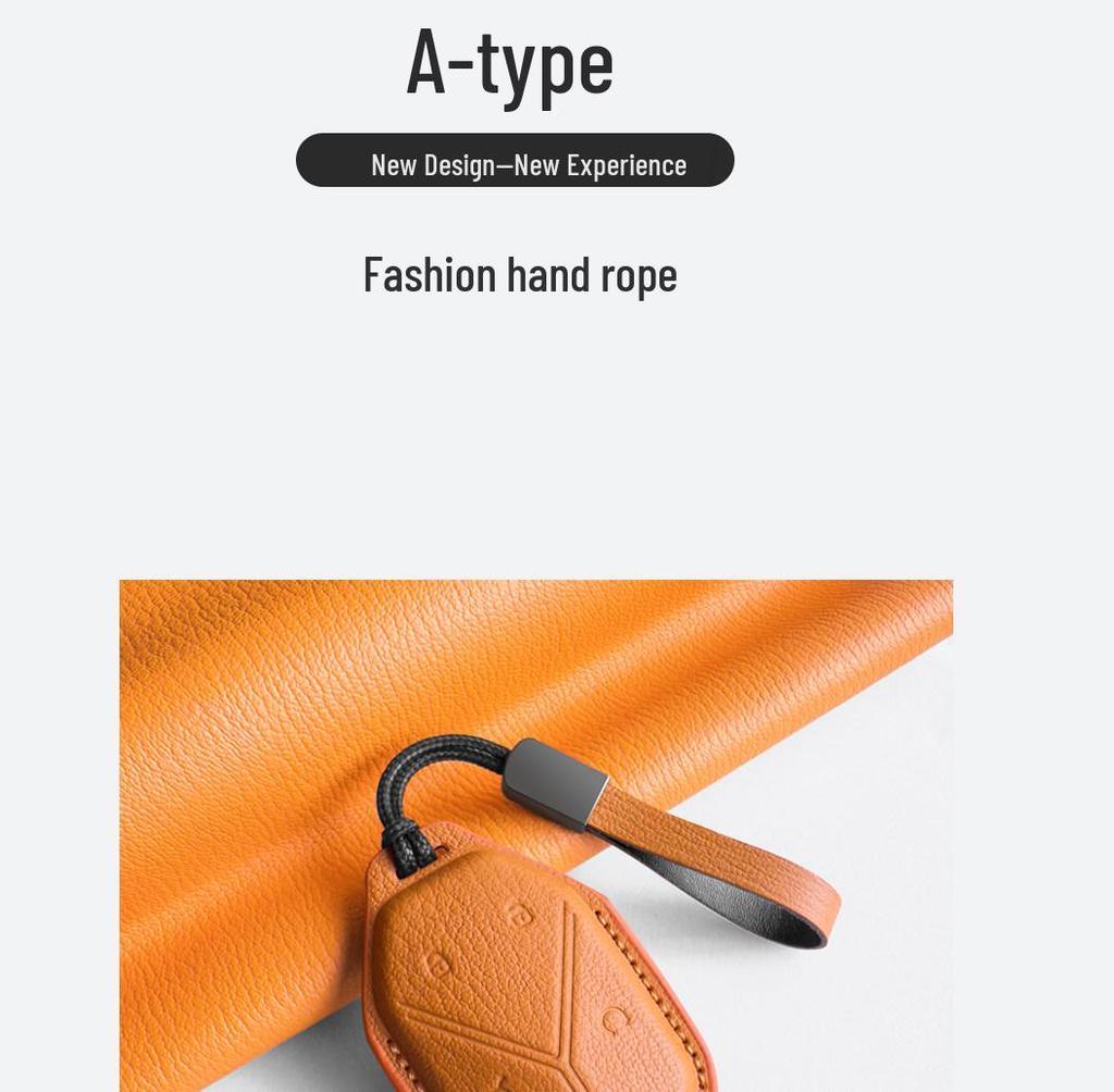 2026 Fangchengbao Tie 7/3 Leather Key Cover for Leopard 8/5 Car Key Modification