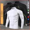 2025 Men's High-Neck Quick-Dry Training T-Shirt - Autumn/Winter Breathable, High-Elastic Fitness Wear