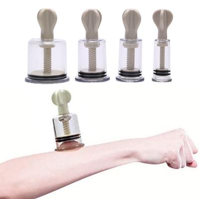 4 Size Rotating Handle Vacuum Body Massage Cans Suction Enhancer Anti Cellulite Acupuncture Vacuum Cupping Cups Nipple Enlarger