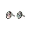 Shell Men Cufflinks Gradient Color Geometric Cufflinks French Shirt Cufflinks  Men Accessories