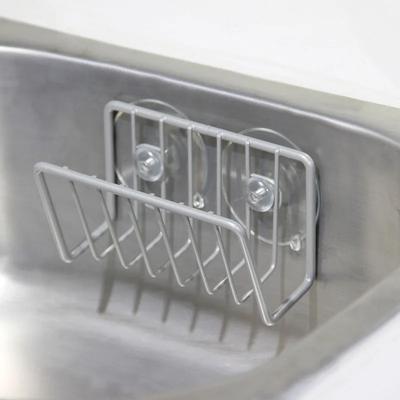 Kitchen Sink Stand, Suction Cup Sponge Stand Kitchenware, Non-drilling Wall-mounted Sink Kitchen Organizer