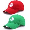 Chic Super Luigi Mario Bros Cosplay Adult Size Hat Cap Baseball Hats Costume