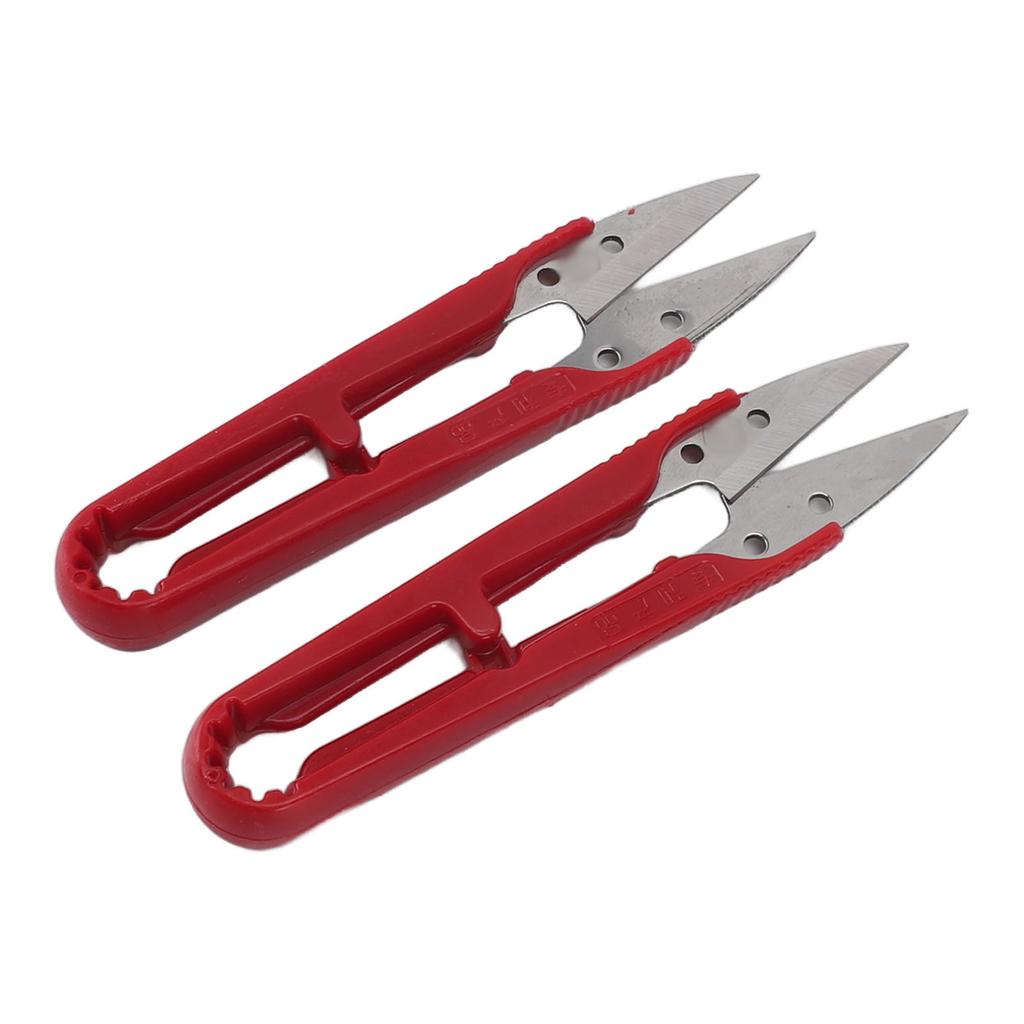 12pcs U Shaped Scissors Professional Stainless Steel Threading Scissors for Needlework Craft Art Work Manual Handicraft   Tool