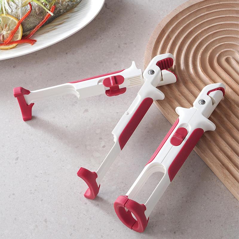 Hot Dish Gripper Anti Scald Pot Clamp Non-Slip Heat Insulation Pot Holder Clamp For Baking Cooking 2-in-1 Hot Bowl Tongs