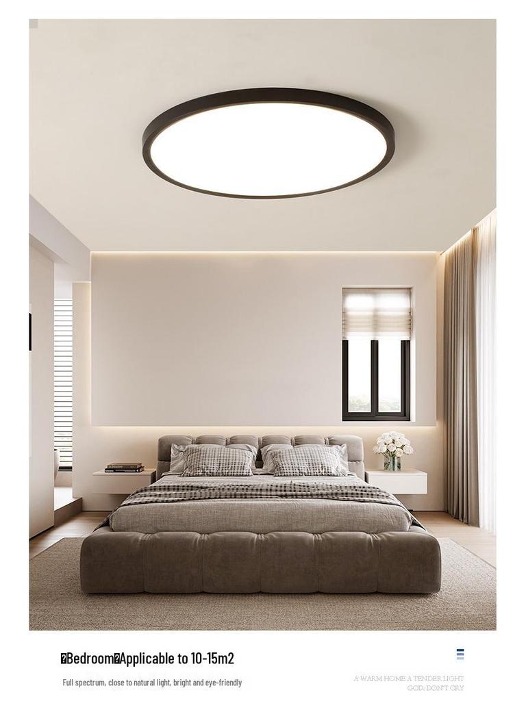 Modern Minimalist Round Ceiling Light for Bedroom and Study