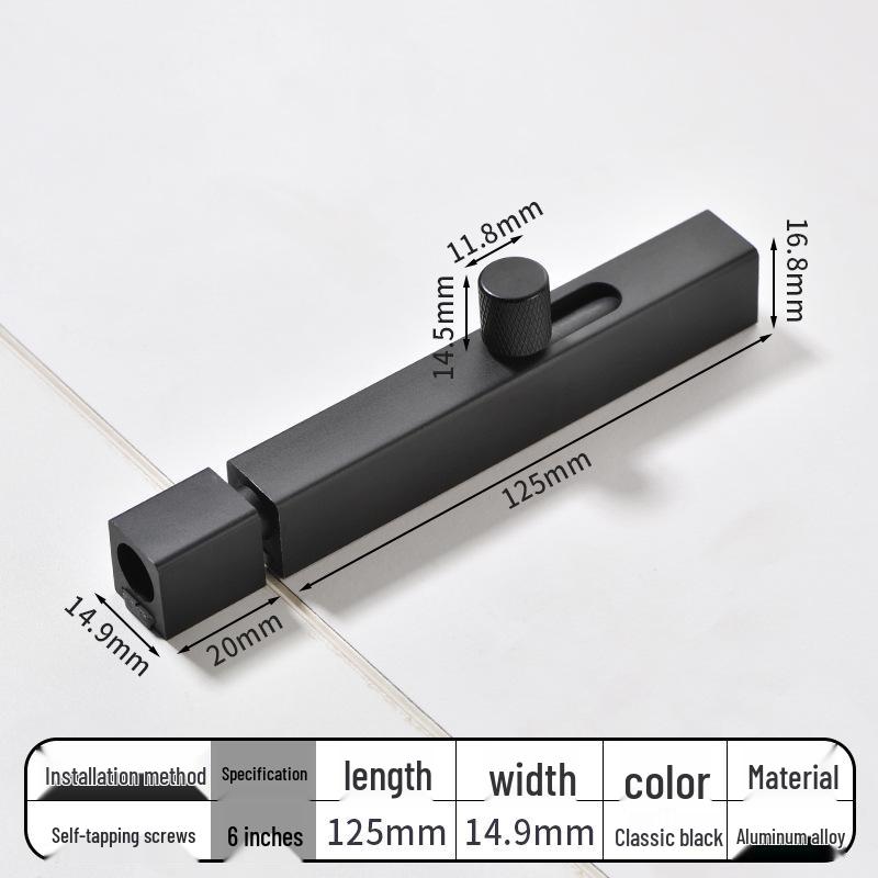 No-Drill Bathroom Door Latch: Simple Lock for Toilet & Sliding Doors