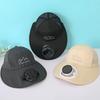 Mesh Wide Brim Fan Cap Waterproof Solar Cooling Hat Convenient Sun Hat with Solar Fan  Summer