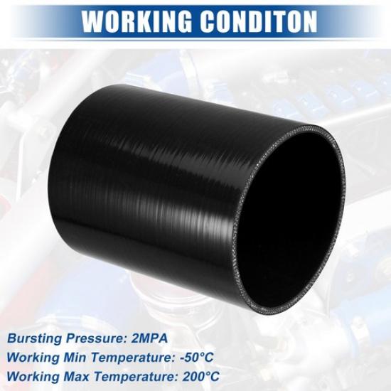 Single 45" ID 6" Length 4-Ply Straight Coupler Reducer Hose Universal