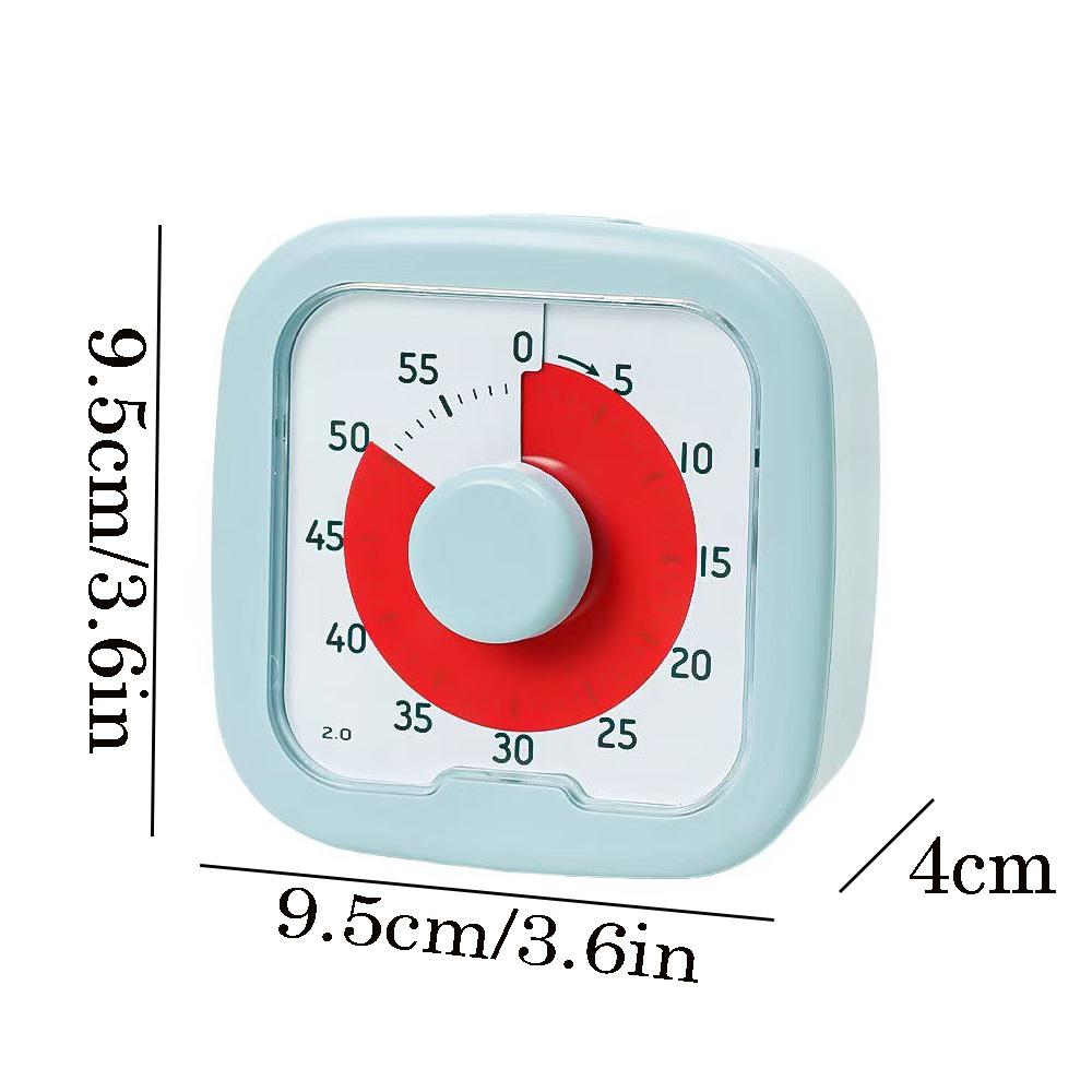 Visual Timer for Kids 60 Min Silent Countdown Clock Time Management Tool for Study Focus ADHD Classroom Kitchen Gadget