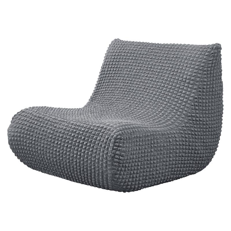 1 PZ Copridivano Elasticizzato Senza Braccia Trama a Quadretti Seersucker Copertura per Divano da Terra Lounge Slipcover Copridivano Singolo Rilassante per Poltrona da Focolare Decorazione per Casa in Camera da Letto