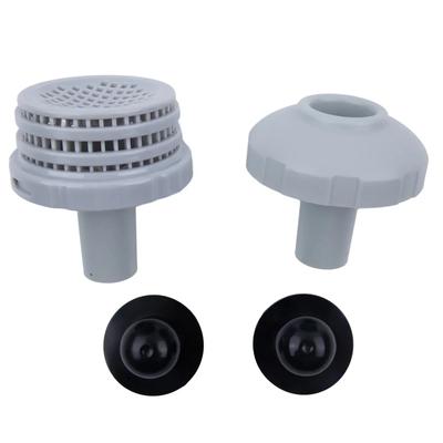 1 jeu de connecteurs de crépine d'entrée de piscine de 1,25 pouce pour connexion INTEX 32 mm, raccord de tuyau de buse d'entrée en maille pour écran de piscine