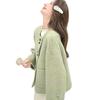 Chic Korean-Style Short Green Wool Jacket for Women - Autumn/Winter 2025 Elegant and Slimming.