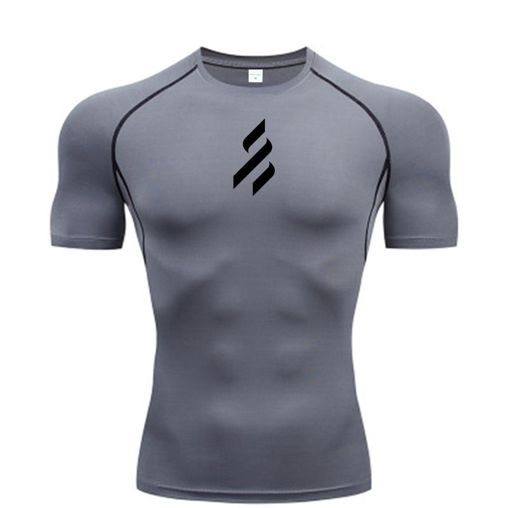 Sun Protection Sports Second Skin Running T-shirt Men s Compression Shirt Gym Workout Clothing Mens Sport Tight Sweatshirt Tees S