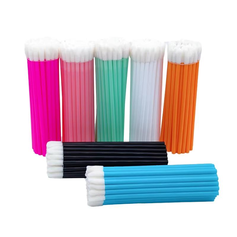 High Quality Disposable Gloss Scrub Lip Brushes Flat Brush Style Made From Durable Nylon