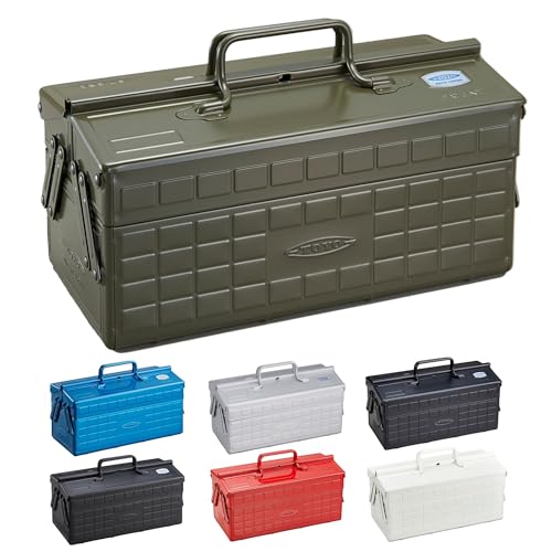 

TOYO ST-350MG Steel 2-Tier Tool Box (Military Green)
