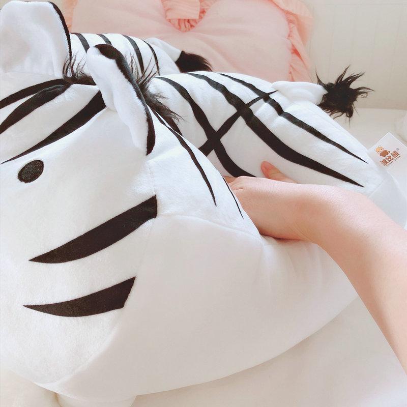 45cm Super Soft Plush Printed Fat Round Tiger Toy Stuffed Tiger Pattern Throw Pillow Zebra Stripes Pig Throw Pillow Bed Cushion