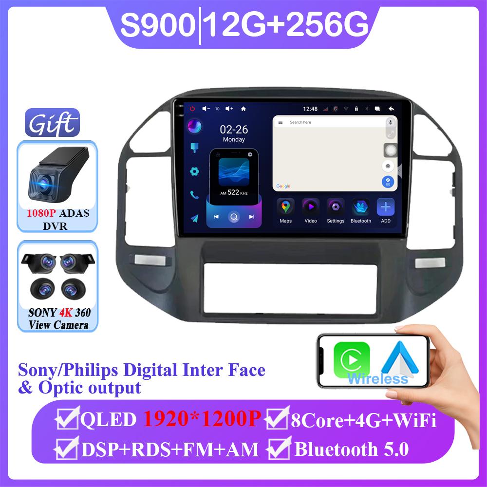 Kabelloses Android Autoradio für Mitsubishi Pajero 3 V70 V60 1999-2006 Auto Autoradio Carplay Multimedia GPS Navigation Kein 2din 4G