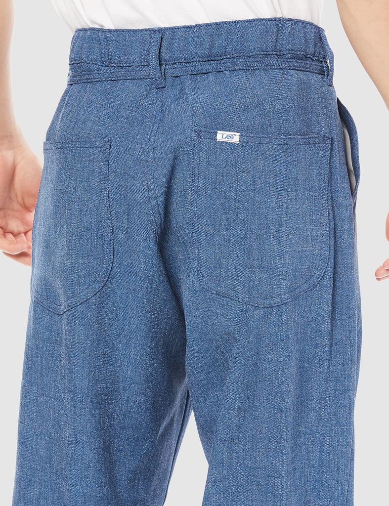 Lee Easy Pants Loose Fit Size XS [Official] Men's Wide-Leg Pants, Blue,