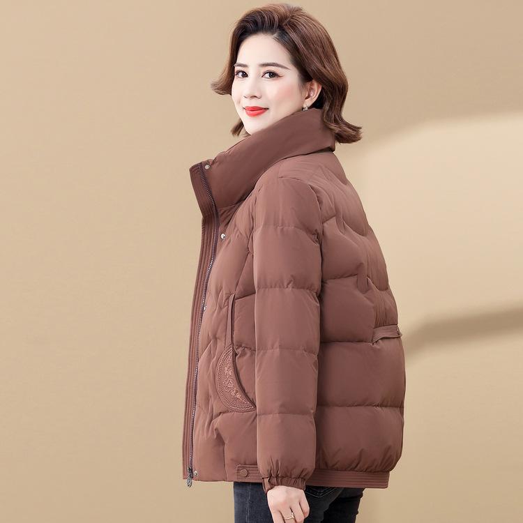 Elderly Grandma Winter Down Jacket Short Mother Winter Thick Large Size Old Lady Cotton Clothes Fashionable Jacket