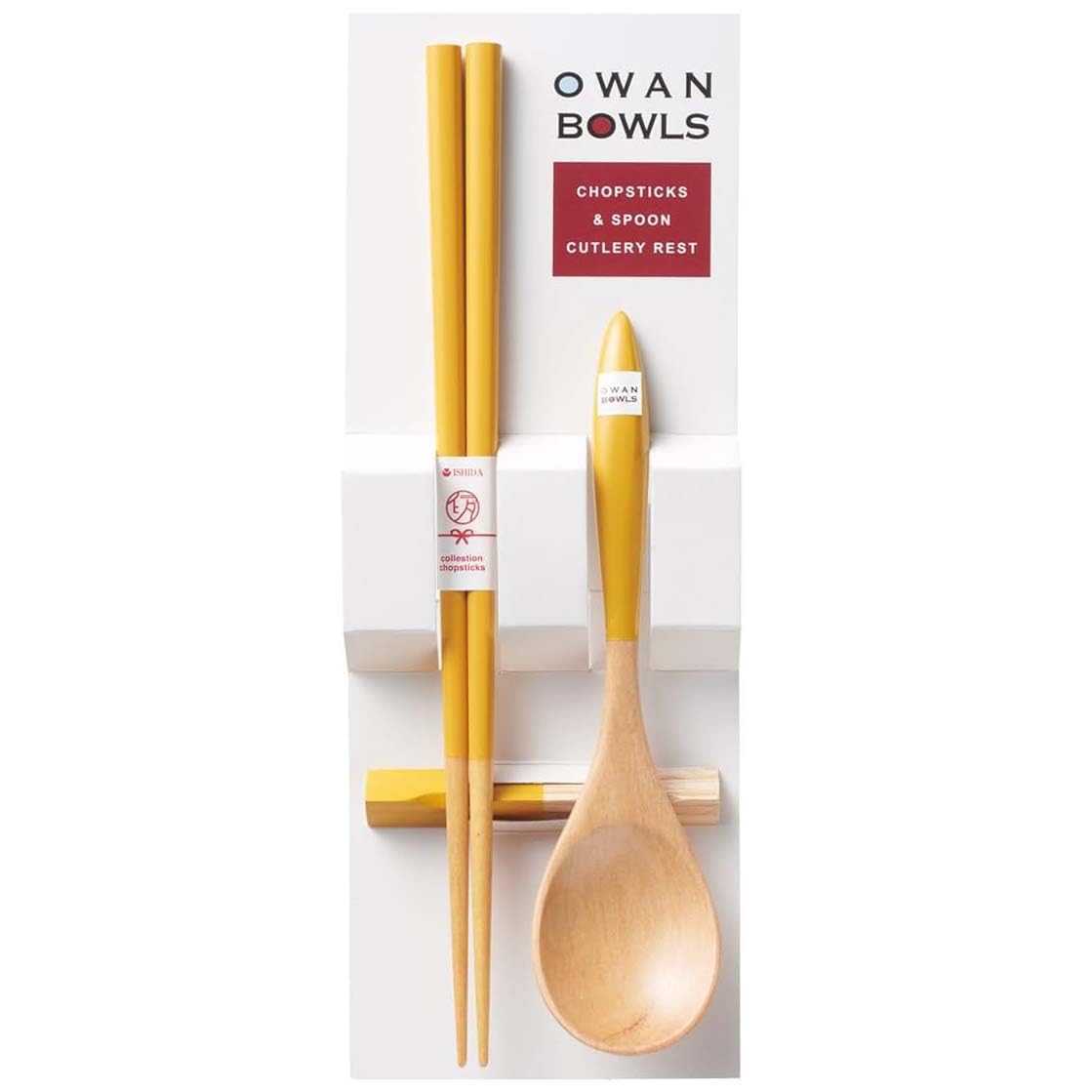 

Ishida Rest Colorful Cutlery 3 Piece Set Yellow Chopsticks/Spoon/Chopstick [60204-4]