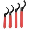 4Pcs Crescent Jaw Hook Head Wrenches High Strength Steel Narrow Space Access Tool For Mechanical Maintenance