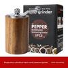 Manual Pepper Grinder Kitchen Wooden Spice Mill for Black Pepper, Salt, and Herbs