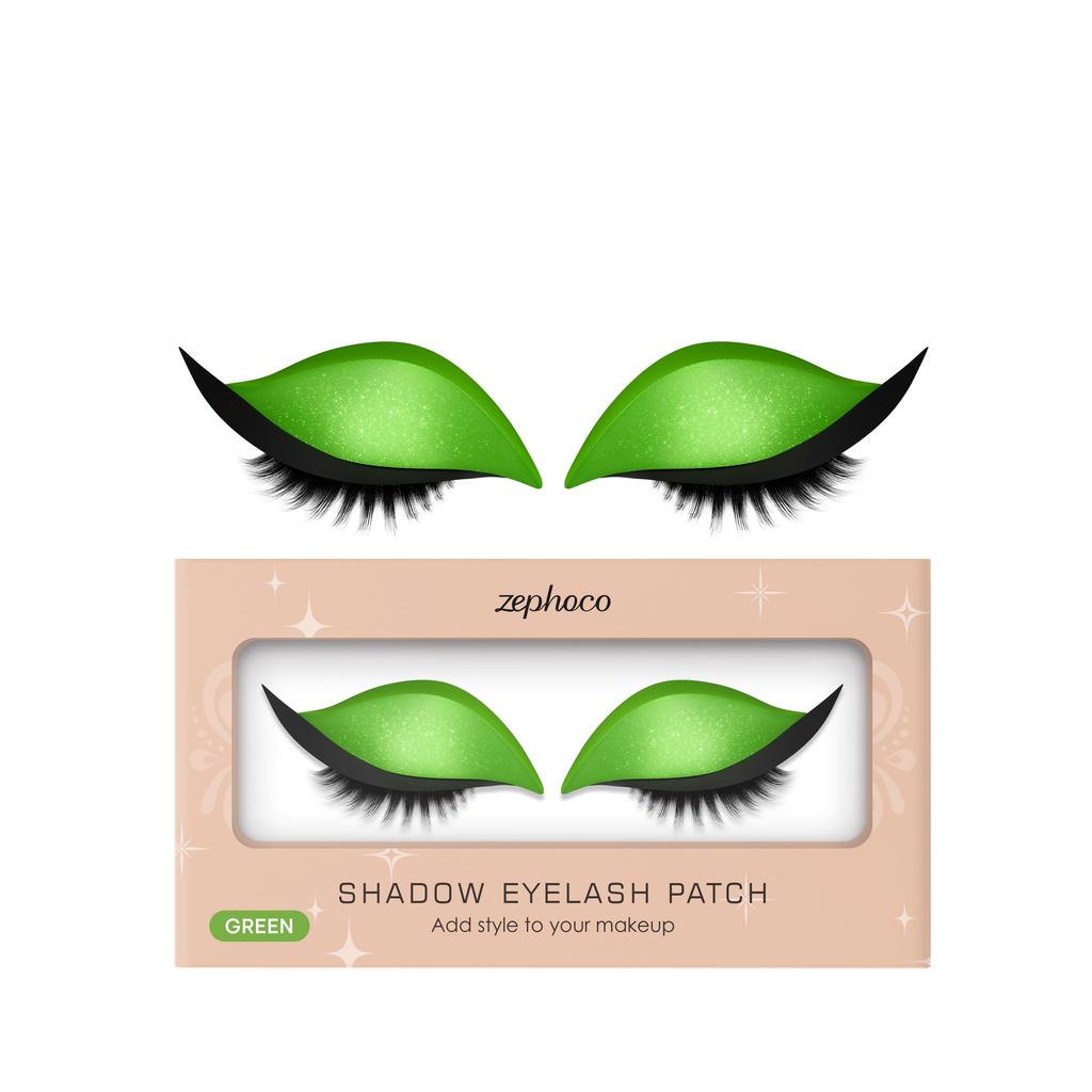 Zephoco Eyeshadow And Eyelash Stickers, Lazy Eye Shadow Eyelash Patch, 2-In-1 Reusable Eye Makeup Stickers Self-Adhesive Quick Makeup