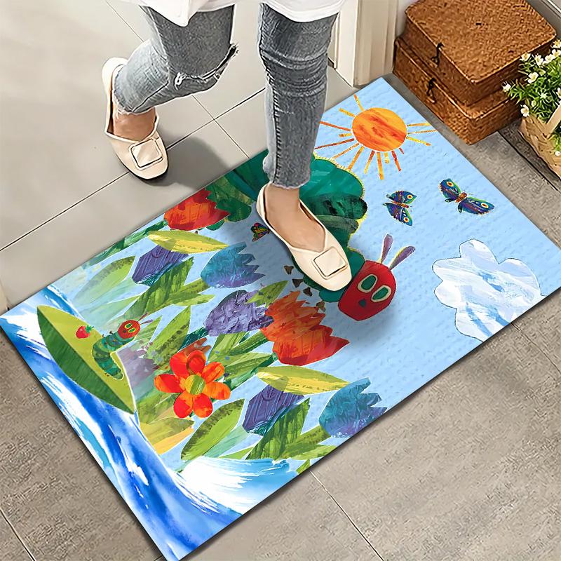 The Very Hungry Caterpillar Carpet Rug For Living Room Bedroom Home Sofa Decoration Kids Play Nonslip Floor Mat