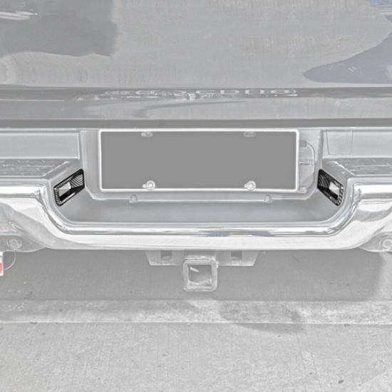 Carbon Rear License Plate Light Lamp Trim Accessories For Dodge Ram 1500 19-2025