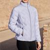 SAUCONY Outdoor Quilted Lightweight Solid Color Zipper Stand Collar Long Sleeve Down Jacket Women Outerwear Gray Purple SC1230093A-PP06