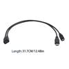 Double Charging Mini USB 5P Female To Type C Male Plus Mini USB 5P Male Cable For Simultaneous Phones Tablets And More