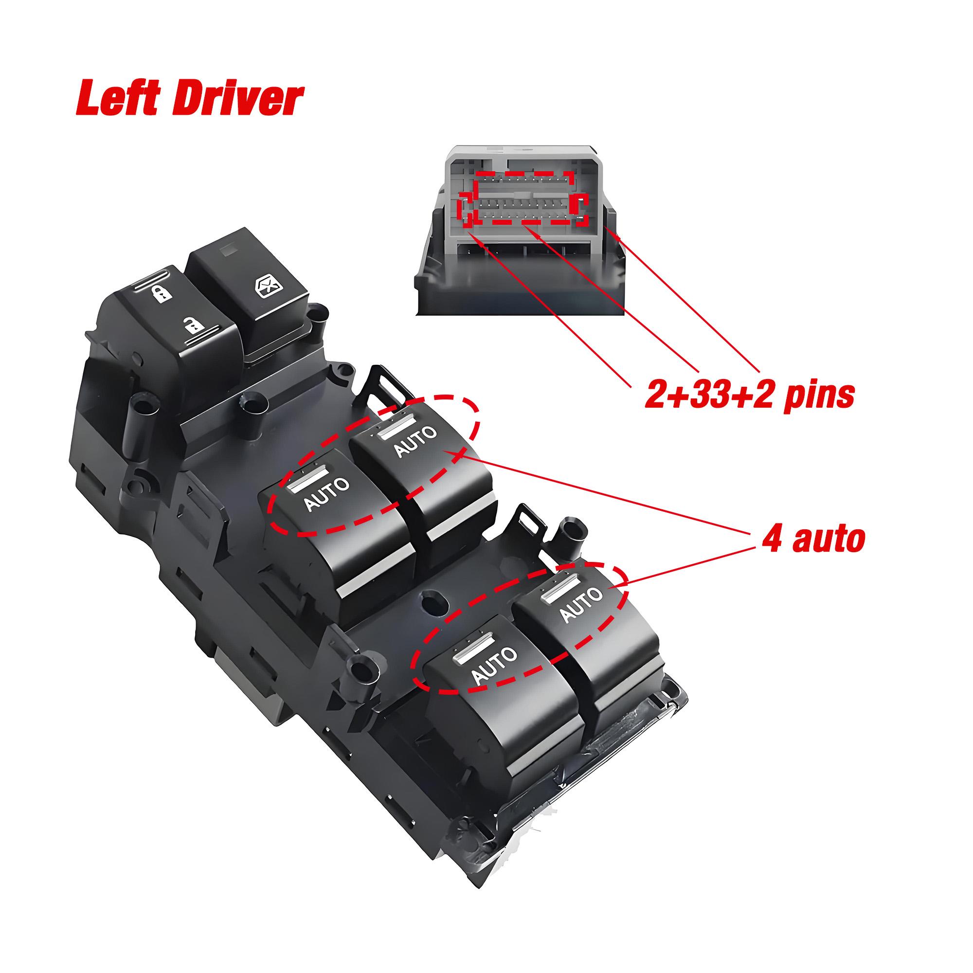 

OE 35750-T7S-M11 Power Master Window Switch Lifter Control Button For Honda for Civic 2011 2012 2013 2014 2015 2016 2017 35750-T7S-M11