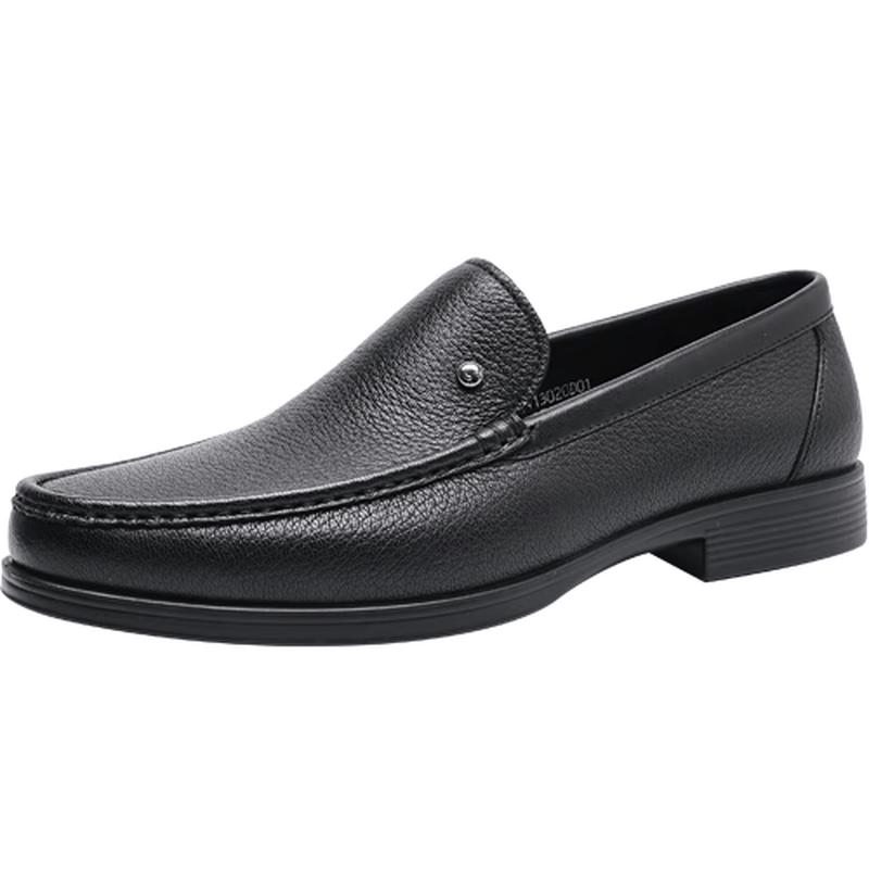 Men s Sheepskin Slip-On Business Casual Leather Shoes 42