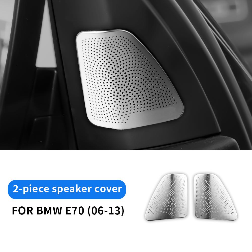 Stainless Steel Car Door Speaker Sticker Cover for BMW X5 E70 X6 E71 F07 F25 F26
