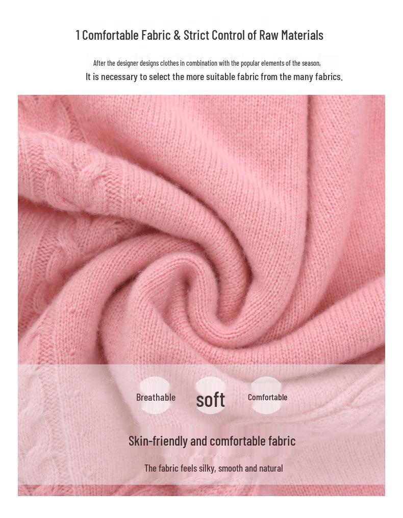HYY Pure Wool Women's Casual Round Neck Sweater - Warm Knitted Cashmere for Autumn/Winter with Free Shipping & Returns