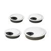 Heavy Duty ABS Plastic Cord Grommet For Office Desks 4 Pack Cable Routing Solution With Minimalist Design Aesthetic