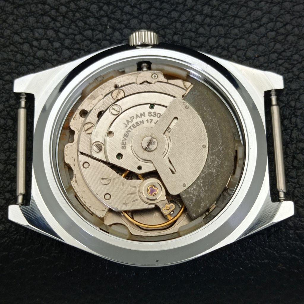 REFURBISHED AUTOMATIC SEIKO 5 MENS WATCH JAPAN MADE BLACK DIAL CUSTOM a440065-2 QV90-a440065