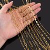1Meter Multi Styles Stainless Steel Gold Color Silver Color Link Chain Bulk Chains DIY Necklace Jewelry Making Wholesale No Fade