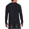 Under Armour Run Laa Letter Print Slim Fit Round Neck Running Long Sleeve T-Shirt Men Tops Black 1379303-001