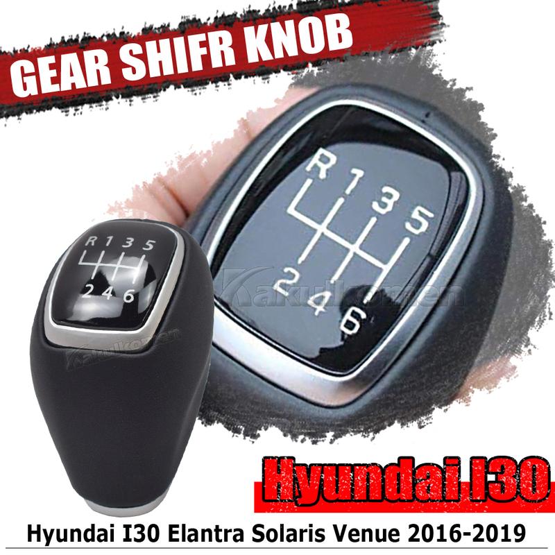 Gear Shift Knob Genuine Leather 6MT 43711F2300 For Hyundai Tucson TL 17-20 Elantra AD Solaris Accent I20 I30 Venue 43711-F2300