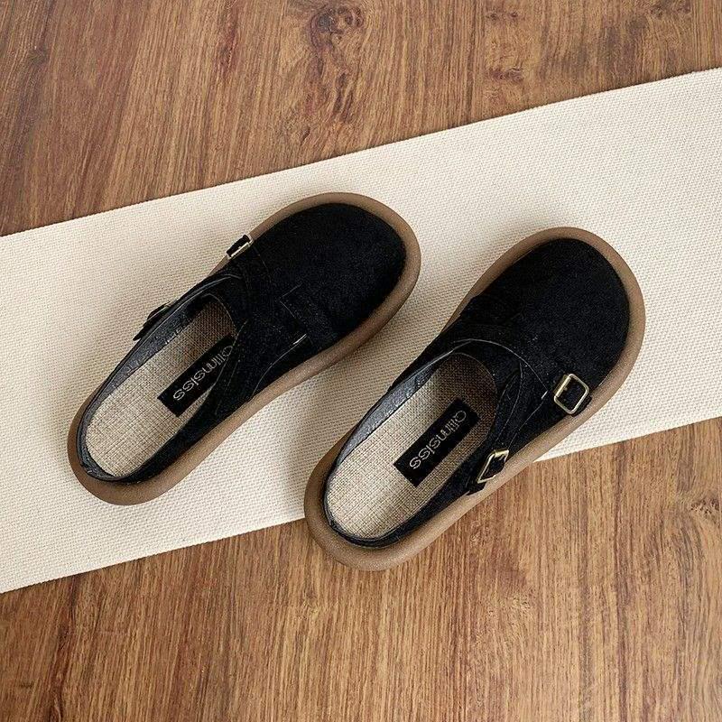 

Женские летние сандалии Baotou с мягкой подошвой 2025 - Дышащие хлопково-льняные слипоны для универсальной носки на открытом воздухе 36